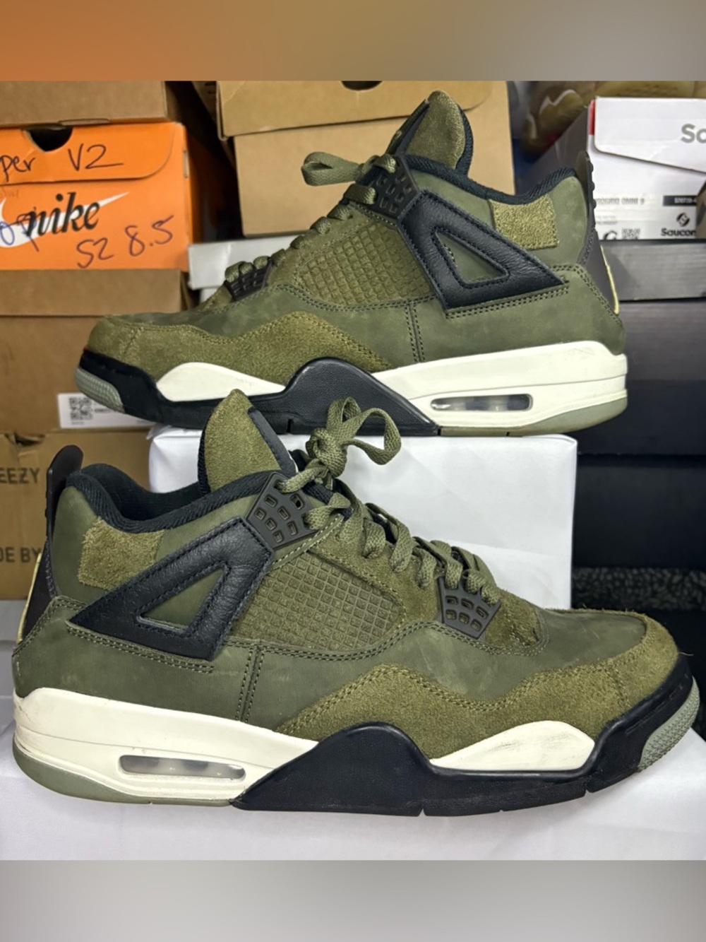 Size 10 - Jordan 4 Craft Olive